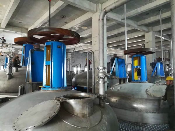 中糧（榆樹）公司，檸檬酸全套發(fā)酵攪拌系統(tǒng)安裝中