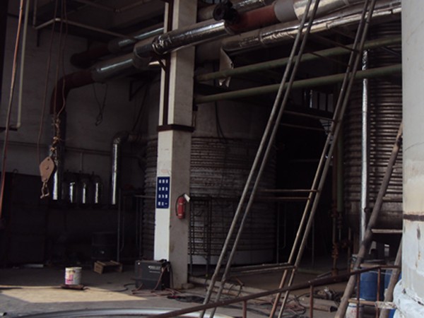 南通圣諾鑫生物科技公司二期技改擴(kuò)建工程發(fā)酵罐制作現(xiàn)場